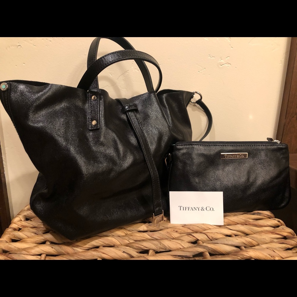 Tiffany & Co Small, Reversible Suede Tote w/Wallet
